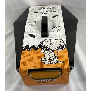 Snoopy Peanuts Coffin Shaped Baking Dish With Lid Halloween Zrike Snoopy gang